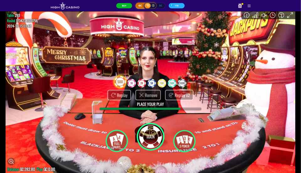 High 5 Casino Live Dealer Blackjack