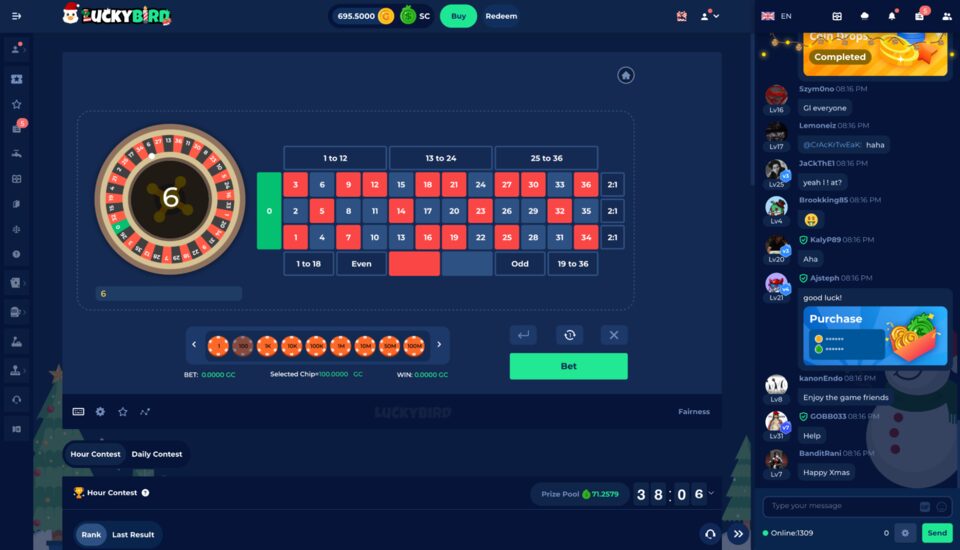 LuckyBird Roulette Table Game