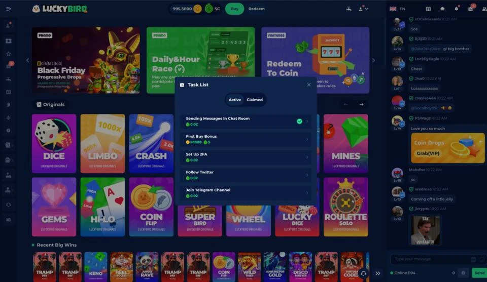 LuckyBird Task List