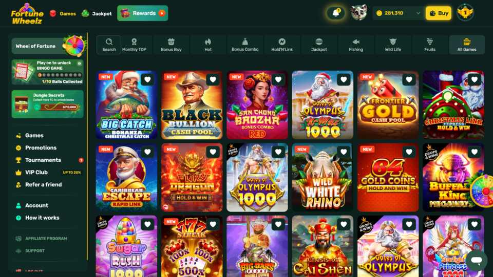 Fortune Wheelz Homepage