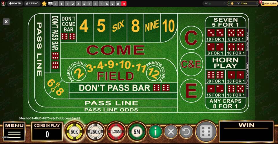 Global Poker Casino Wizards Craps