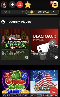 Global Poker Mobile View