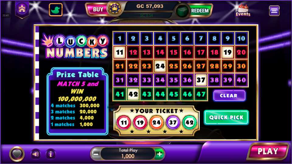 LuckyLand Slots Lucky Numbers