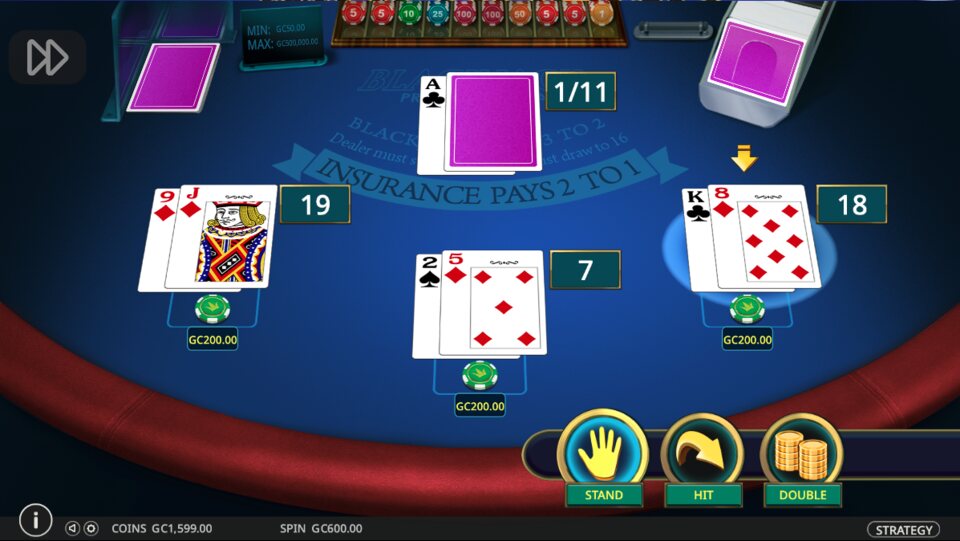 Pulsz Casino Blackjack