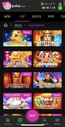 Pulsz Casino Mobile Games