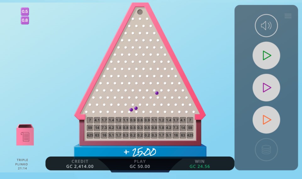 Pulsz Casino Plinko Game