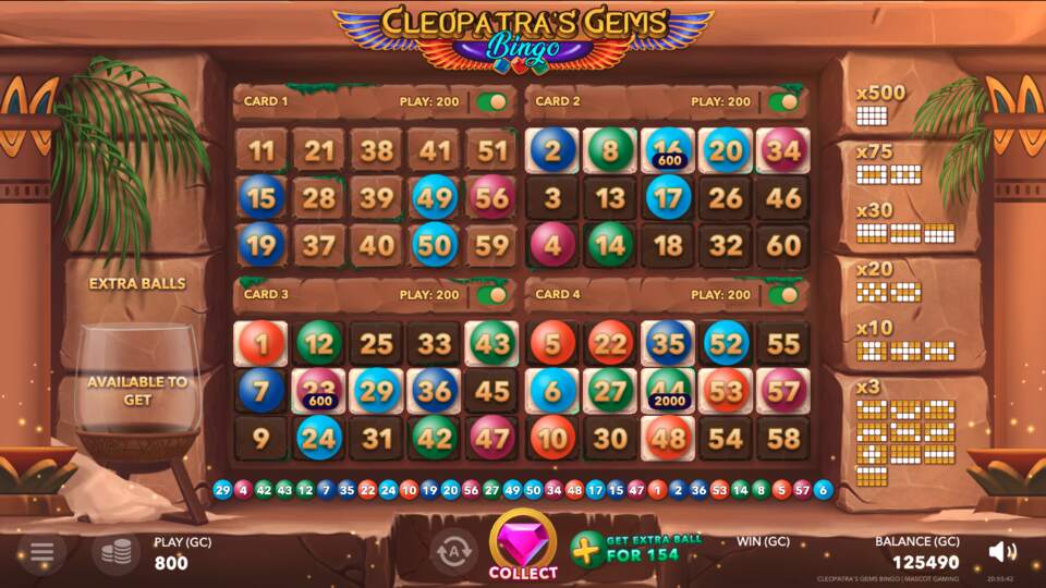Zula Cleopatra's Gems Game