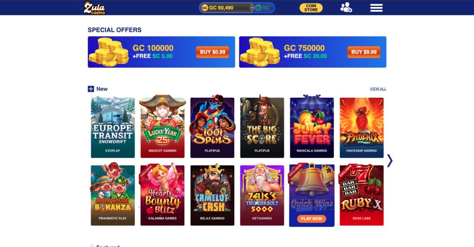 Zula Casino Games