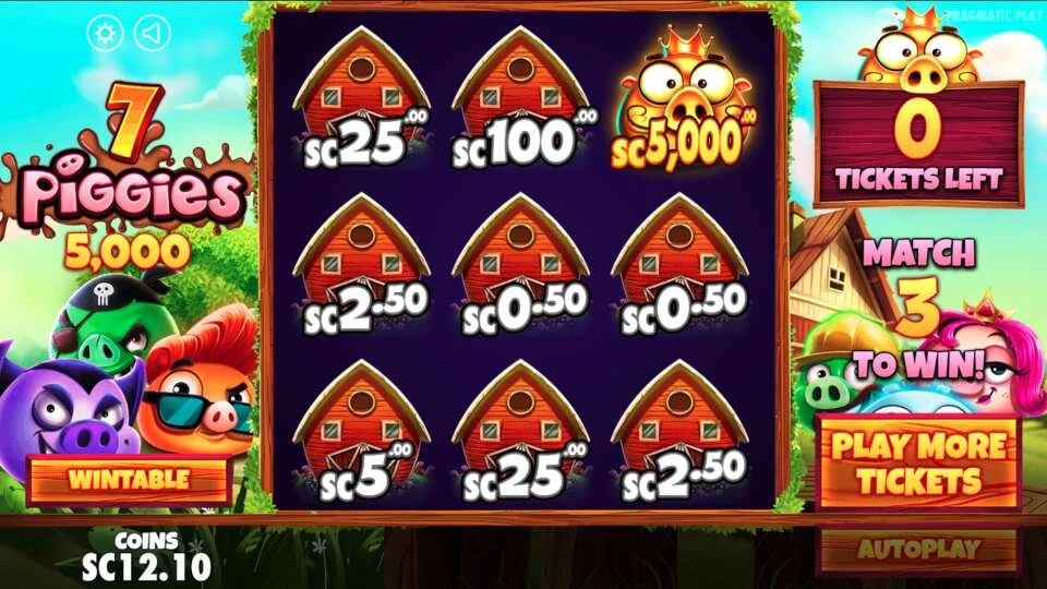 Zula Casino Game 7 Piggies