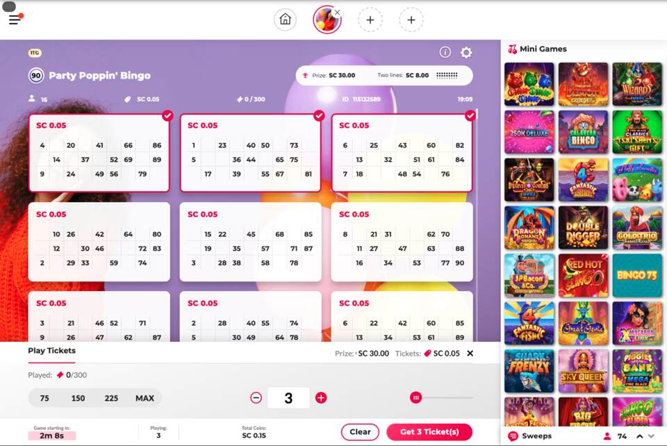 Chumba Casino Party Bingo