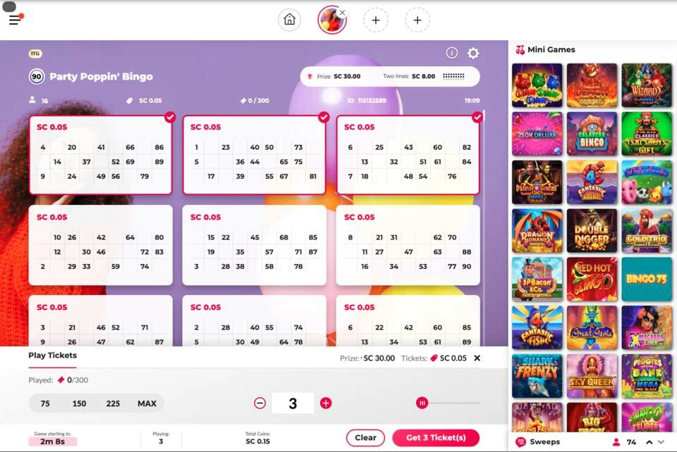 Chumba Casino Party Bingo