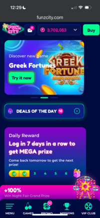 FunzCity mobile version