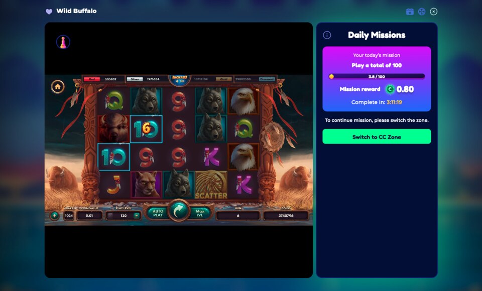 FunzCity Casino Game Wild Buffalo