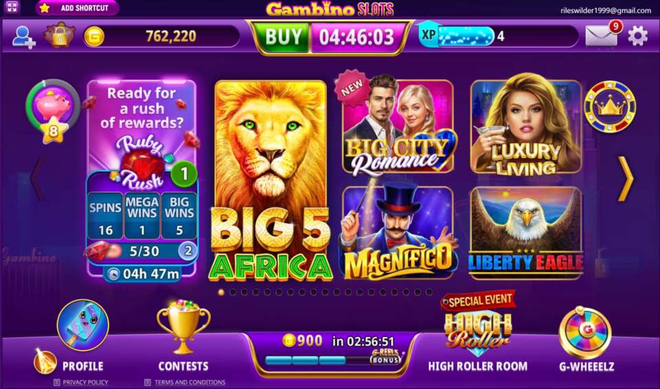 Gambino Slots Homepage