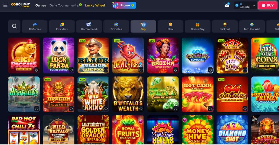 NoLimitCoins Homepage