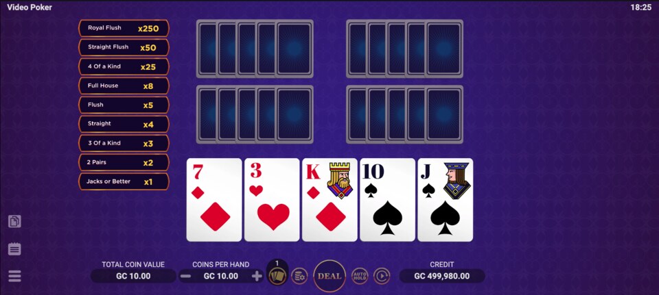 Scrooge Casino Video Poker