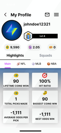 Thrillzz User Profile