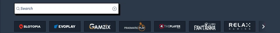Yay Casino Filtering and Search