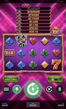 Casino.Click Mobile Game Joxer