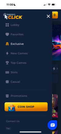 Casino.Click Mobile Menu