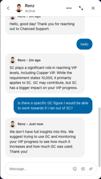 Chanced Social Casino Chat