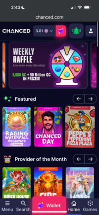 Chanced Casino Mobile Games
