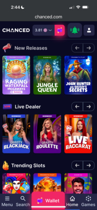 Chanced Casino Mobile