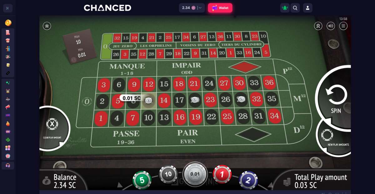 Chanced Casino Roulette