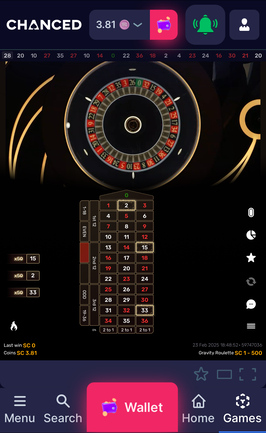 Chanced Mobile Roulette