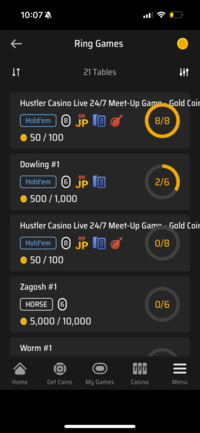 Clubs Poker Mobile Poker Stats