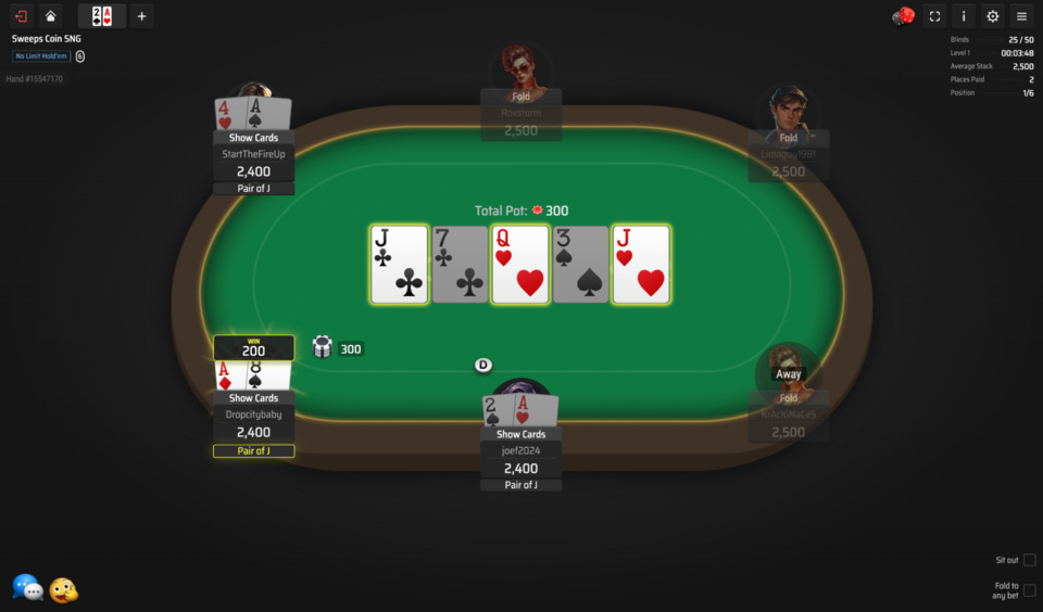 Clubs Poker Texas Hold 'em table