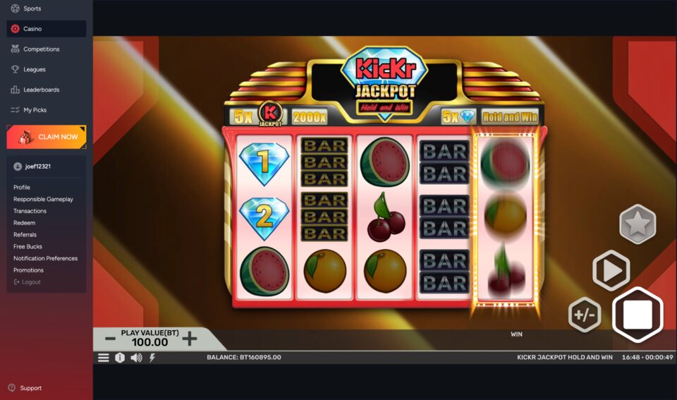 KicKr Casino Jackpot