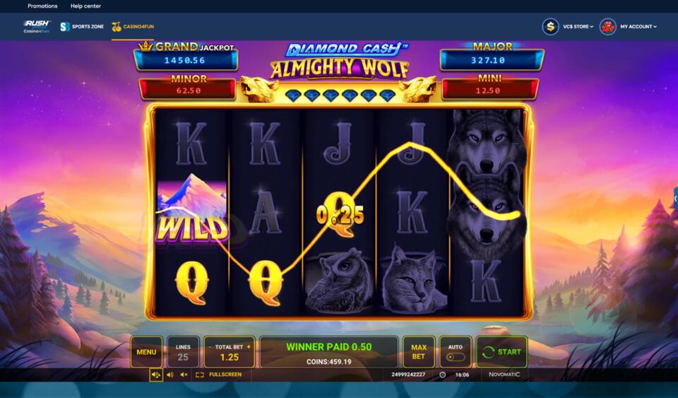Rush Games Almighty Wolf