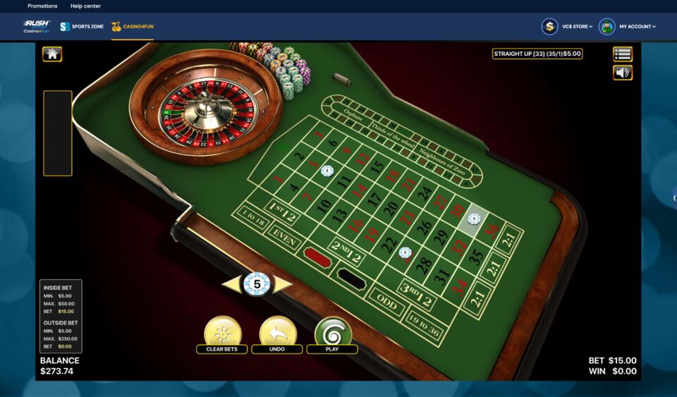 Rush Games Casino Game Roulette