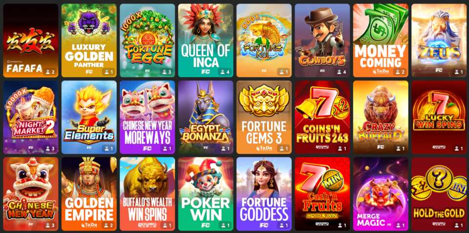 Slot games selection and BCGAME.us crypto sweepstakes casino