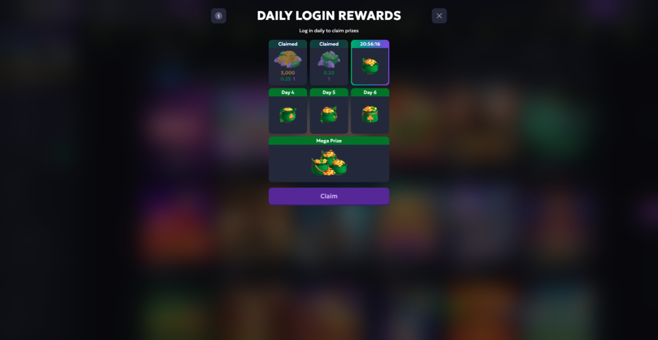 Chip'n Win Daily Login Rewards