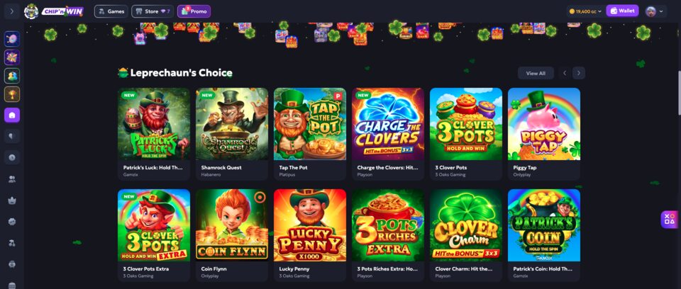 Chip'n Win Leprechaun's Choice