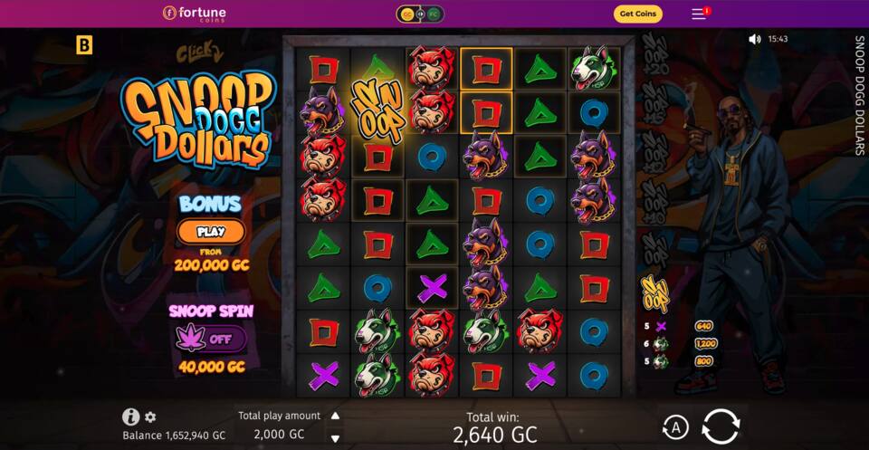 Fortune Coins Snoop Dog Dollars