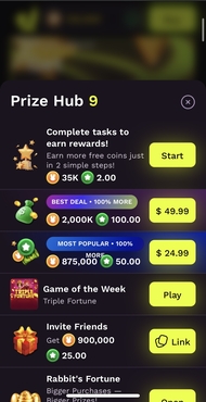 JackpotRabbit Mobile Prize Hub