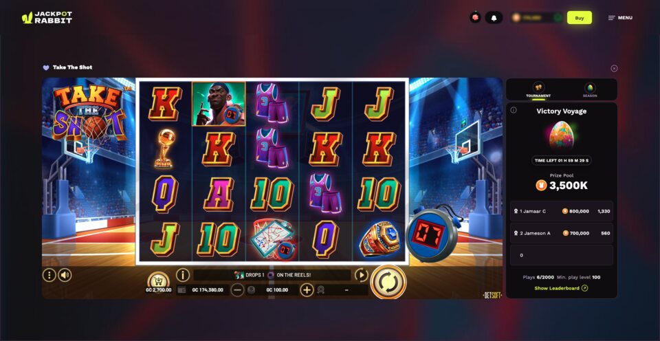 JackpotRabbit Casino Game Take the Shot