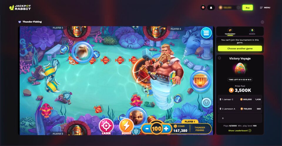 JackpotRabbit Fishing Game Thunder Fishing