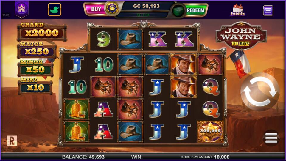 John Wayne 10K Ways Slot Game