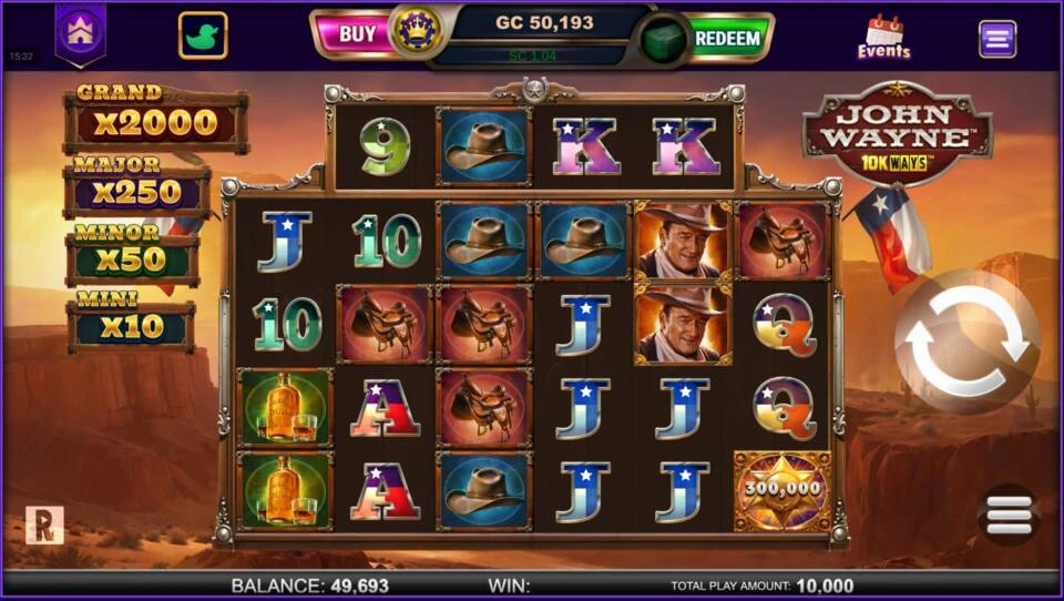 John Wayne 10K Ways Slot Game
