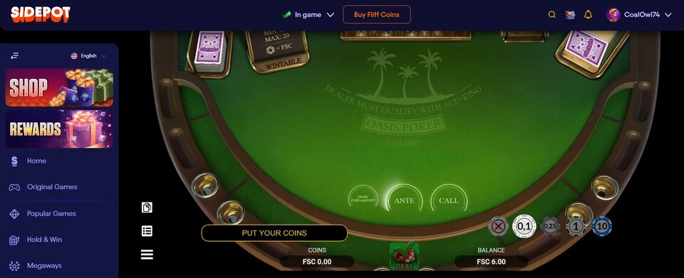 Sidepot Poker