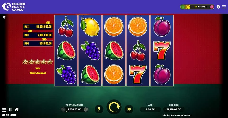 Golden Hearts Games Fruit Slot Game