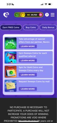Golden Hearts Games Mobile Help Screen