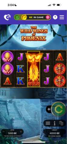 Golden Hearts Games Mobile Wild Wings Phoenix