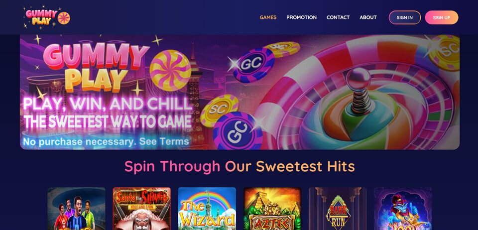 GummyPlay Homepage