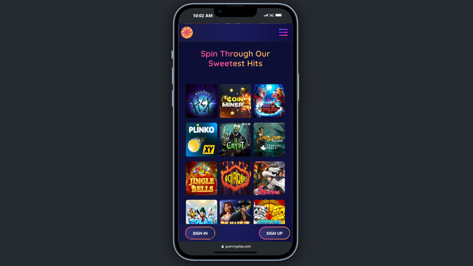 GummyPlay Mobile Screen