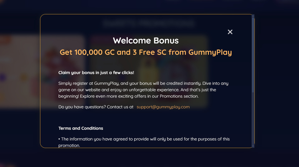 GummyPlay Casino Welcome Bonus